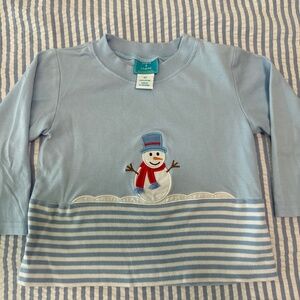 Claire and Charlie boys long sleeve snowman shirt size 4T